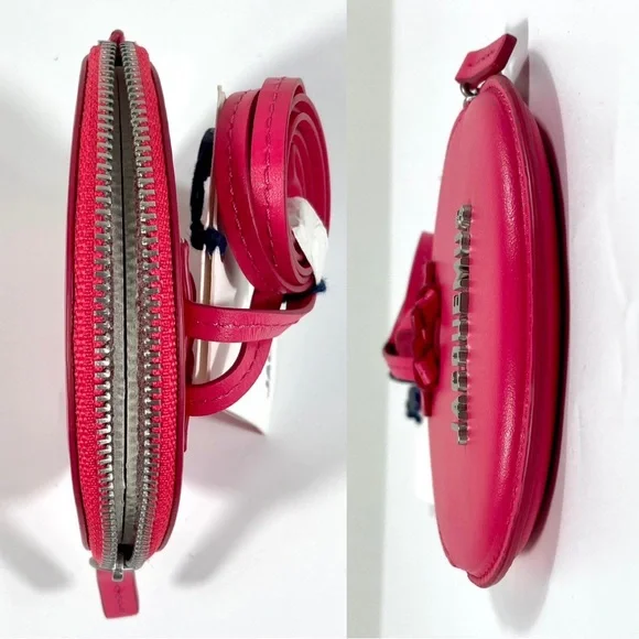 【JACQUEMUS】 Le Pichou Round Coin Wallet-PINK NWT Jacquemus Jacquemus Le Pitchou Round Coin Purse Dark